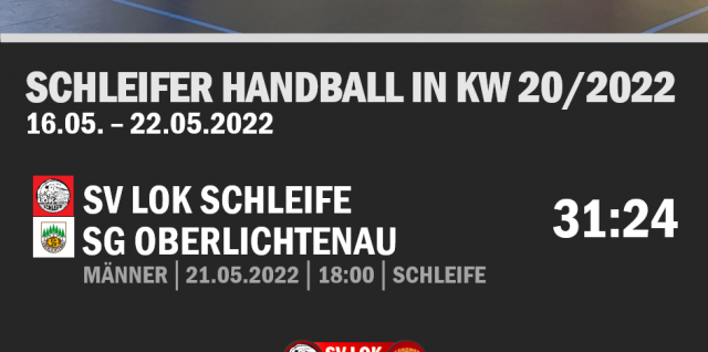 Schleifer Ergebnisse aus KW 20/2022
