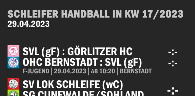 Schleifer Handball in KW 17/2023