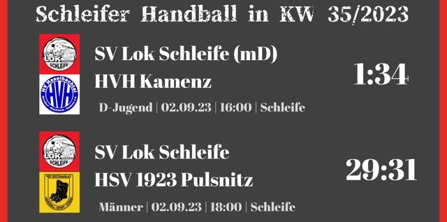 Erfolgloses Wochenende für die Schleifer Handballer