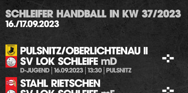 Schleifer Handball in KW 37/2023