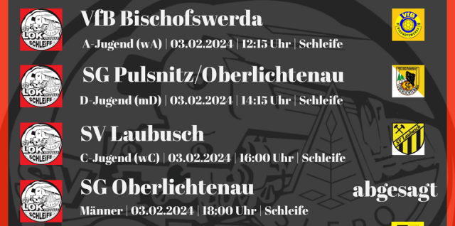 Spielplanänderung - Männerspiel abgesagt