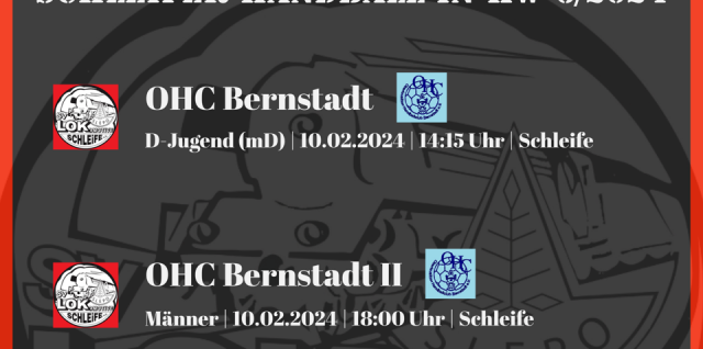3 Heimspiele am Wochenende KW 6/2024