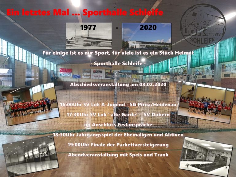 Ein letztes Mal…Sporthalle Schleife