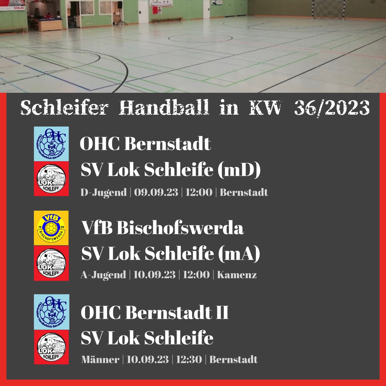 Schleifer Handball in KW 36/2023